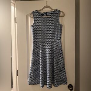 Talbots Sleeveless Fit-and-Flare Knit Dress - Small